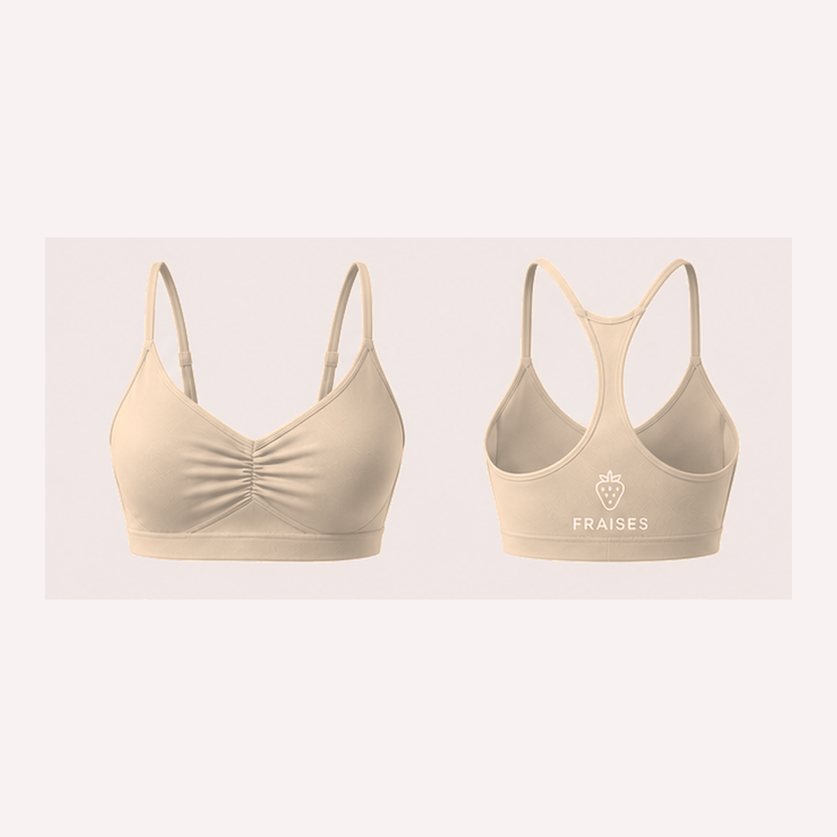 FRAISES Signature Bra in Beige