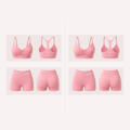 FRAISES Duo Set in Strawberry Shortcake Pink and Strawberry Shortcake Pink