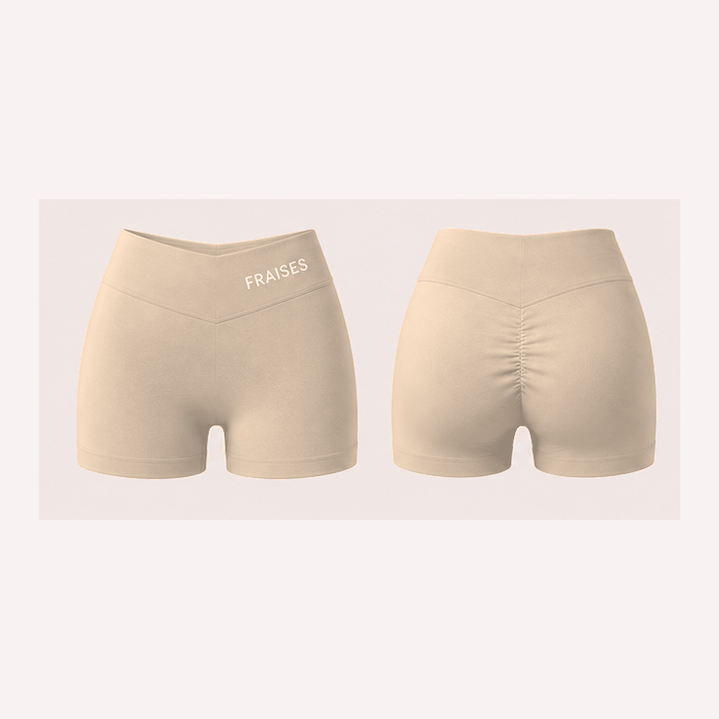 FRAISES Signature Shorts in Beige