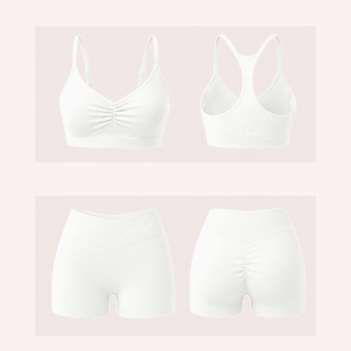 FRAISES Signature Set in White